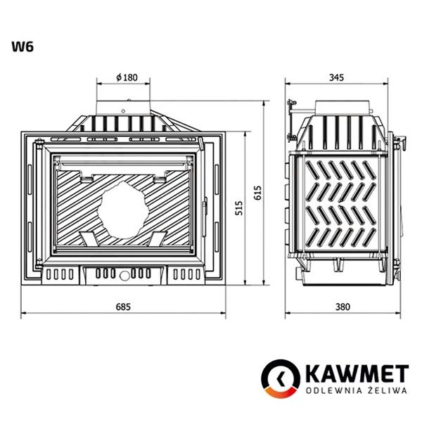 Каминная топка KAWMET W6 (13.7 kW) KAWMET W6 (13.7 kW) фото