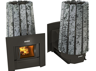 Дровяная печь для бани Grill'D Cometa 180 Vega Window Stone Grill'D Cometa 180 Vega фото