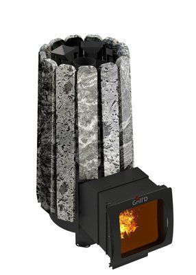 Дровяная печь для бани Grill'D Cometa 180 Vega Long Window Max Stone Grill'D Cometa 180 Vega фото
