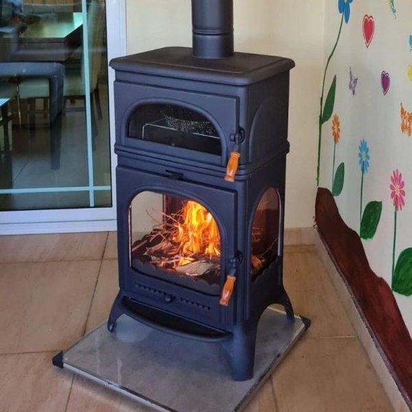 Чугунная печь Flame Stove MODENA LUX OVEN с духовкой FS-024 фото
