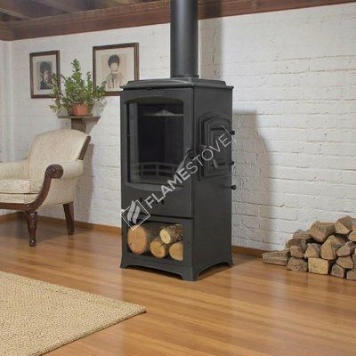 Чавунна піч Flame Stove Lodi Side Cover з бічними дверцятами Flame Stove Lodi Side Cover фото
