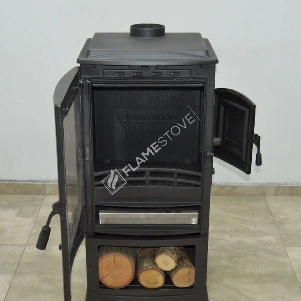 Чавунна піч Flame Stove Lodi Side Cover з бічними дверцятами Flame Stove Lodi Side Cover фото