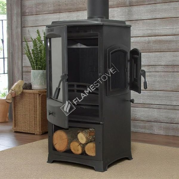 Чавунна піч Flame Stove Lodi Side Cover з бічними дверцятами Flame Stove Lodi Side Cover фото