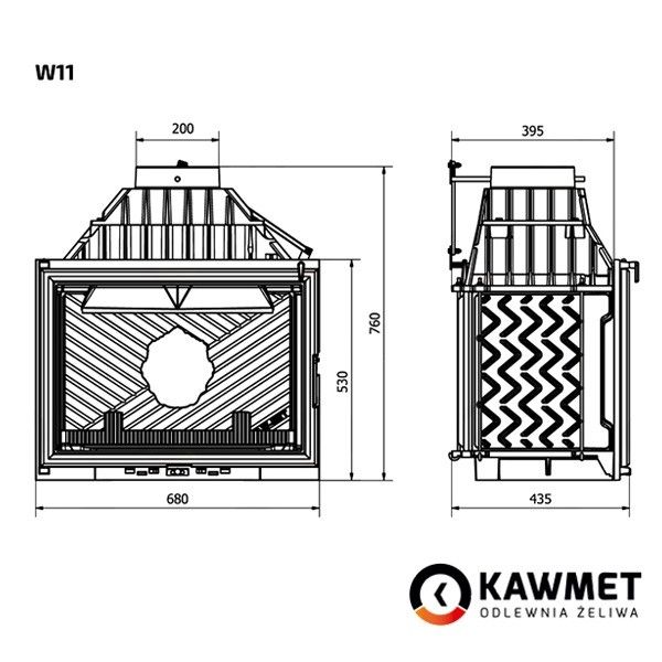 Каминная топка KAWMET W11 (18,1 kW) KAWMET W11 (18,1 kW) фото
