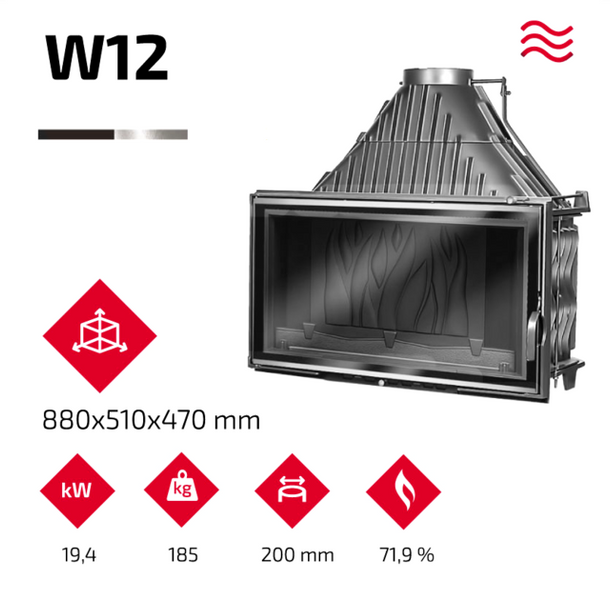 Камінна топка KAWMET W12 (19.4 kW) KAWMET W12 (19.4 kW) фото